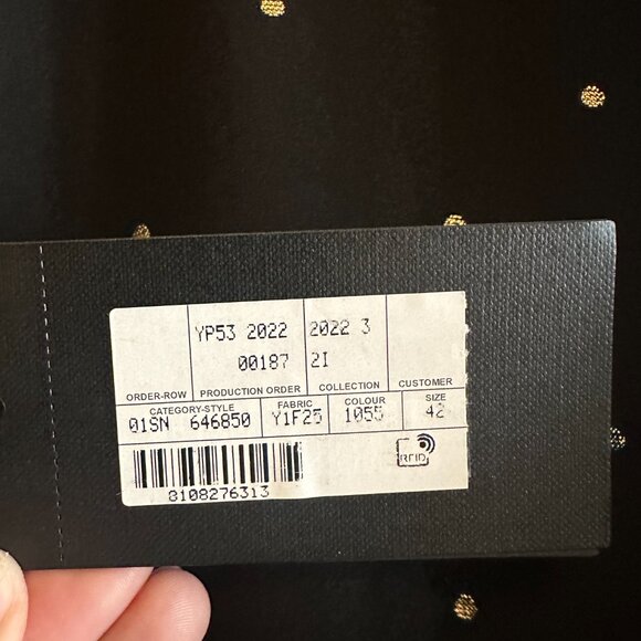 Men's Saint Laurent Black & Gold Shirt. - Picture 4 of 7